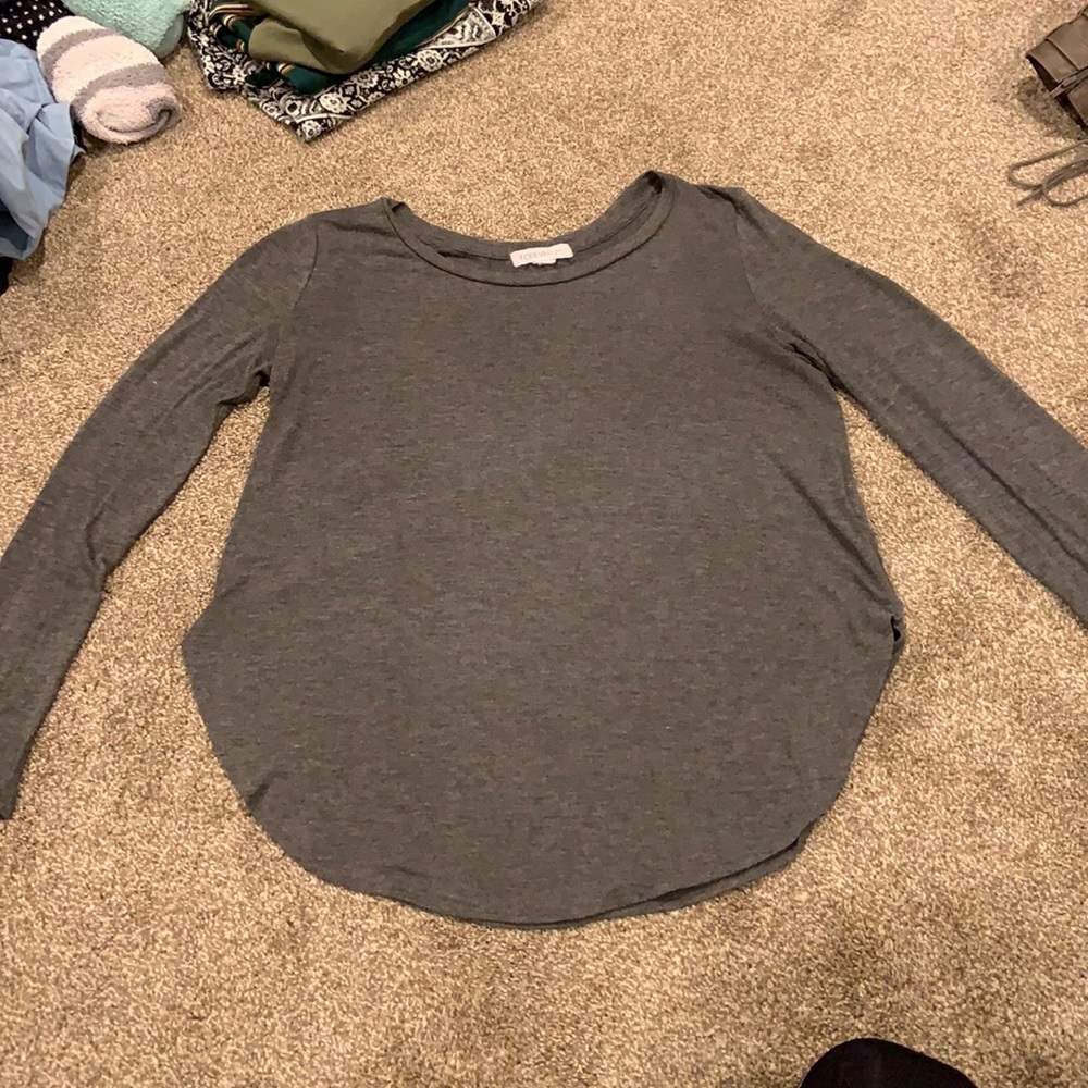 Gray Long Sleeve Shirt
